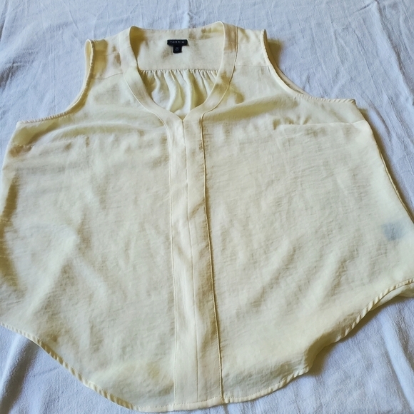 Torrid Vneck Cream‎ Sleeveless Sz. 00 (XL) Tunic - Picture 5 of 9